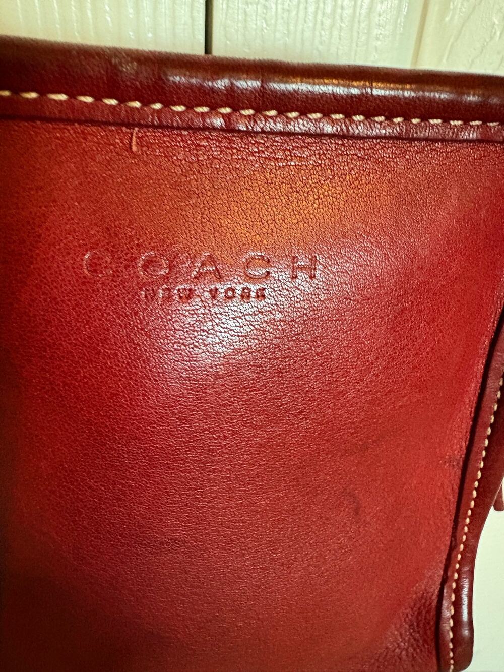 VINTAGE COACH RED CROSSBODY MINI CAMERA BELLINI BAG 9139
